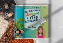 As sobrinhas animadas e a titia estressada, infantil bilíngue As sobrinhas animadas