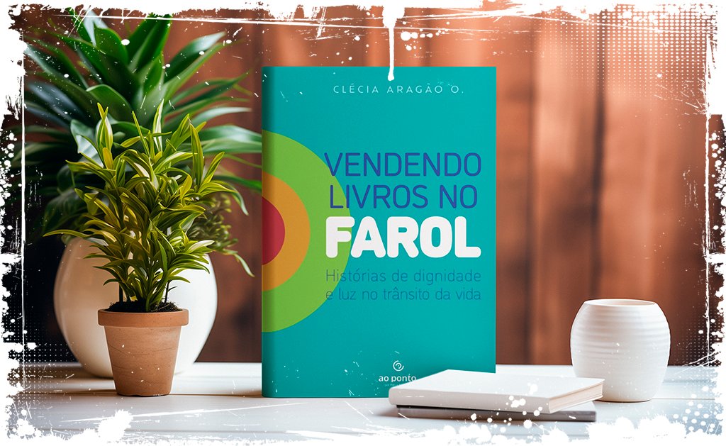 Vendendo livros no farol